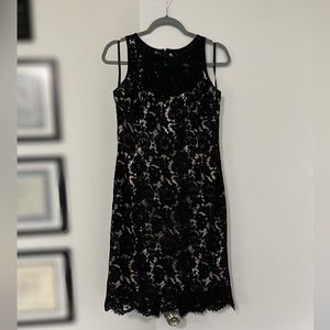 WHBM Lace Overlay Dress